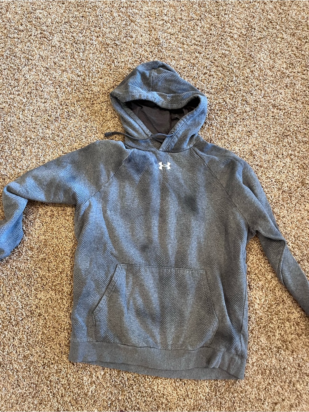 Under Armour Men's Heather Gray Pullover Hoodie